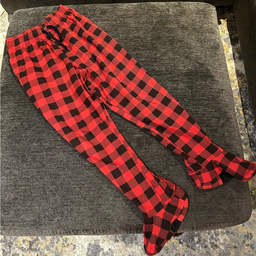Red and Black Plaid Feejay PJ Pants